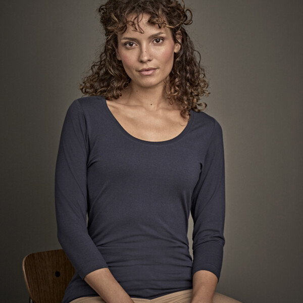 Tee Jays Ladies Stretch 3/4 Sleeve T-Shirt Thumbnail