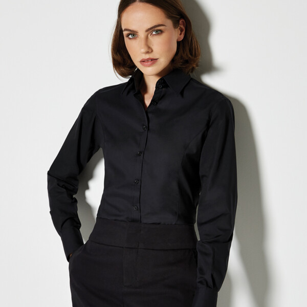 Kustom Kit Ladies Long Sleeve Tailored Business Shirt Thumbnail