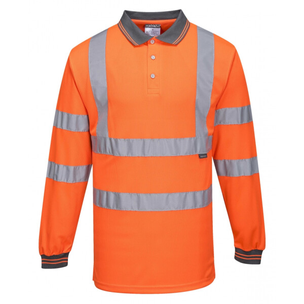 Hi-Vis Long Sleeved Polo Thumbnail