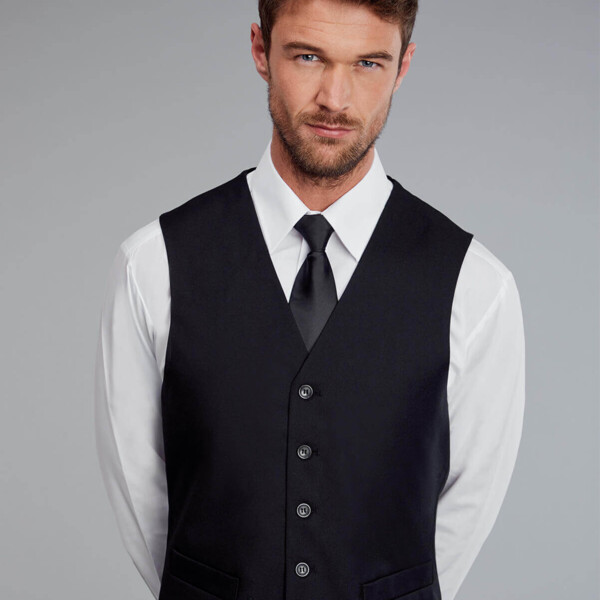 Black Polyester Waistcoat Thumbnail