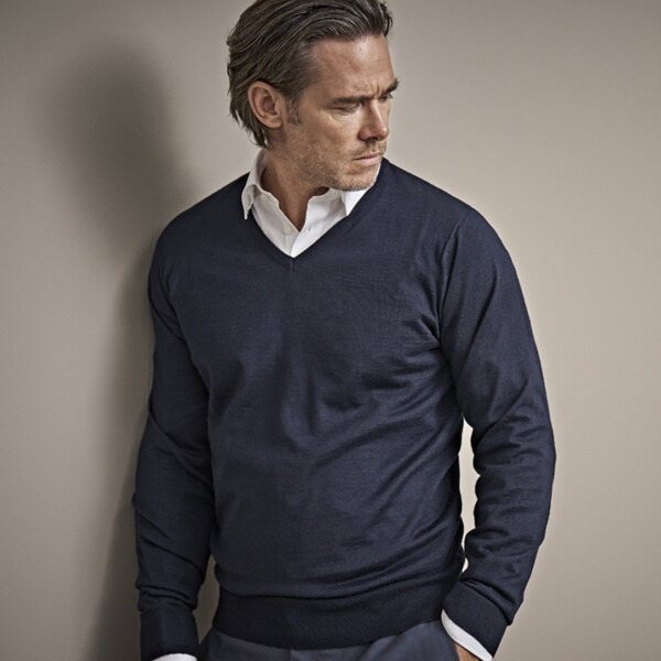 Tee Jays Merino Blend V Neck Sweater Thumbnail