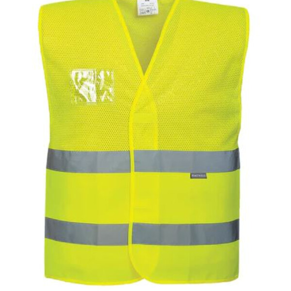 Portwest - Hi-Vis Half Mesh Two Band Vest  Thumbnail