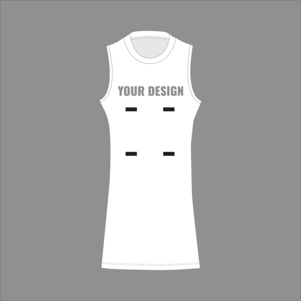 CLUB SHOP SURRIDGE (V-Neck, Straight Back) NETBALL DRESS - Adult Thumbnail