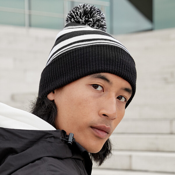 Beechfield Striped Fan Beanie Thumbnail