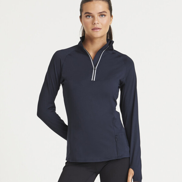 Girlie Cool Flex long half-zip top Thumbnail